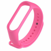 Силиконовый ремешок Noname для Xiaomi Mi Band 5 (Ярко-розовый)