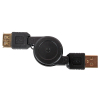 Кабель-рулетка Noname USB2.0 AM/AF 1.0м (Черный)
