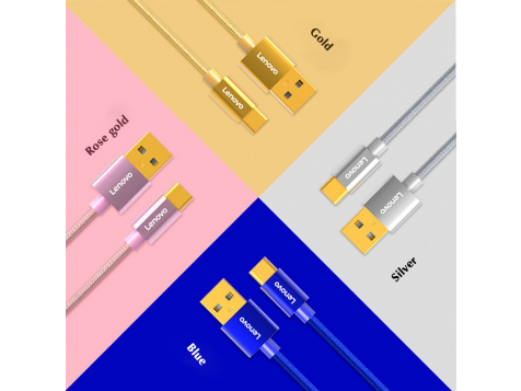 Дата-кабель Lenovo UC07 USB 2.0 AM/ Type-C 2A 1м. (Черный) фото 6