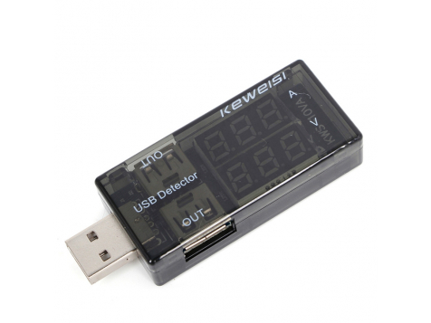 Тестер напряжения и силы тока Keweisi USB Current Voltage Tester фото 3