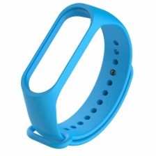 Силиконовый ремешок Noname для Xiaomi Mi Band 3 / Mi Band 4 (Голубой)