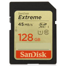 Карта памяти SanDisk Extreme SDXC UHS-I Class 10 45MB/s 128Gb