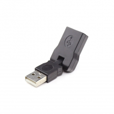 Переходник USB 2.0 (A) M/F 180 градусов