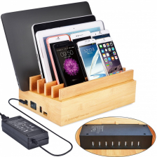 Зарядная станция из бамбука Avantree Power Plant на 10 USB портов