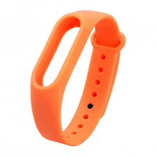 Силиконовый ремешок Noname для Xiaomi Mi Band 2 (Оранжевый)