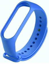 Силиконовый ремешок Noname для Xiaomi Mi Band 3 / Mi Band 4 (Синий)