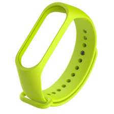 Силиконовый ремешок Noname для Xiaomi Mi Band 3 / Mi Band 4 (Лайм)