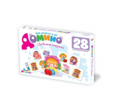 Домино Любимые игрушки 28 элементов