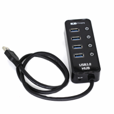 Хаб с Led подсветкой 4-Ports USB 3.0 5Gbps + 1 USB Charging Port