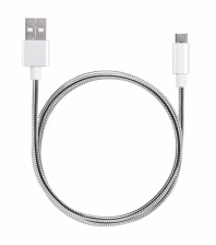 Металлический USB кабель Anchor Evercable Type-C 2.4A OEM 1.2м (Серебристый)