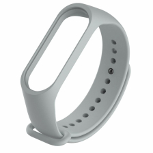 Силиконовый ремешок Noname для Xiaomi Mi Band 3 / Mi Band 4 (Серый)