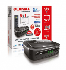 Приставка для цифрового ТВ Lumax DV2108HD (DVB-T2/DVB-C)