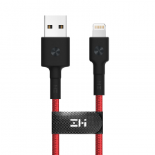 Дата-кабель с магнитом ZMI AL833 MFI USB - Lightning 2м. (Красный)