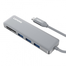 Концентратор 5 в 1 Lenovo USB-C to USB 3.0 Adapter C605 (Серый)