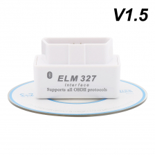 Устройство для диагностики автомобиля ELM 327 V1.5 OBD2/ OBDII/ Bluetooth (Белый)