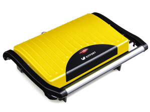 Бутербродница Kitfort КТ-1609 Panini Maker (Желтая)