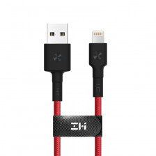 Дата-кабель с магнитом ZMI AL803 MFI USB - Lightning 1м. (Красный)