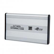 Внешний корпус для жесткого диска 2.5/USB 2.0-Sata (Серебристый)