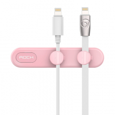 Магнитный фиксатор кабеля Rock M2 Magnetic Cable Clip (Розовый)