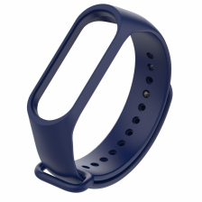 Силиконовый ремешок Noname для Xiaomi Mi Band 3 / Mi Band 4 (Темно-синий)