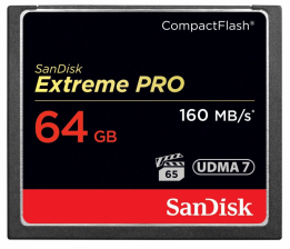 Карта памяти SanDisk Compact Flash Extreme Pro 64Gb (160 MB/s)
