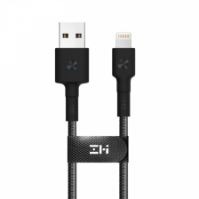 Дата-кабель с магнитом ZMI AL823 MFI USB - Lightning 30см. (Черный)