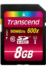 Карта памяти Transcend Ultimate 600x SDHC UHS-I Class 10 90MB/s 8Gb