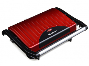 Бутербродница Kitfort КТ-1609 Panini Maker (Красная)